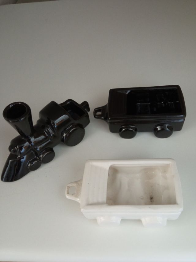 Locomotora y Vagón ceramica