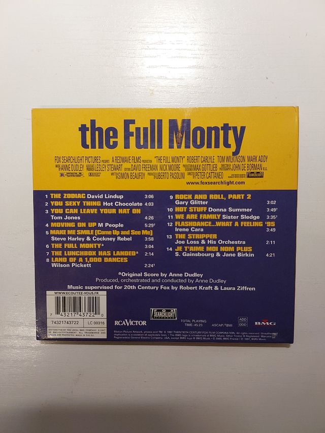 The Full Monty Le Grand Jeu Soundtrack Ed. France
