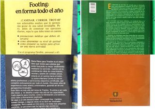 Lote 4 libros sobre deporte