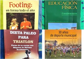Lote 4 libros sobre deporte