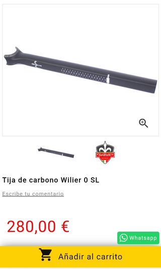 Tija carbono Wilier Zero SLR