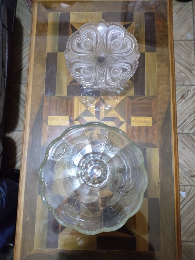 Frutero y soporte para tartas de vidrio