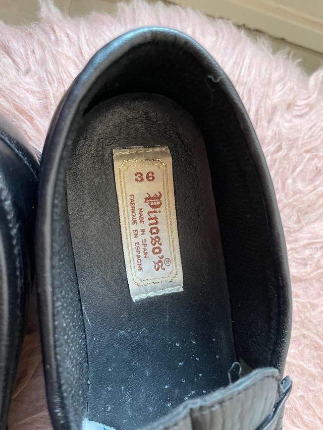 Zapatos cómodos Pinosos negros mujer 36