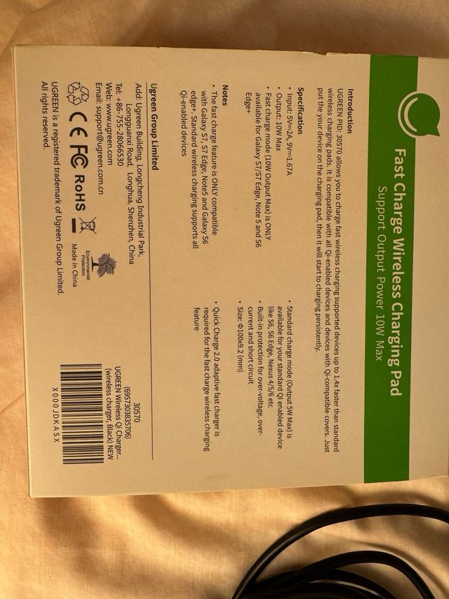 Cargador movil ugreen