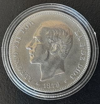 2 Pesetas 1879 E.M .M. ¡MBC+ / EBC-!