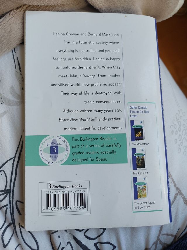 Libro Brave New Word en inglés 2 Bach