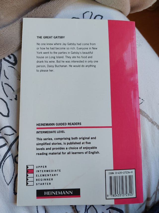 Libro The Great Gatsby, en inglés