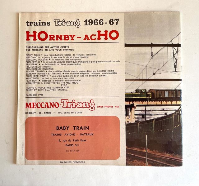 Catálogo HORNBY 1966 - 1967 modelismo