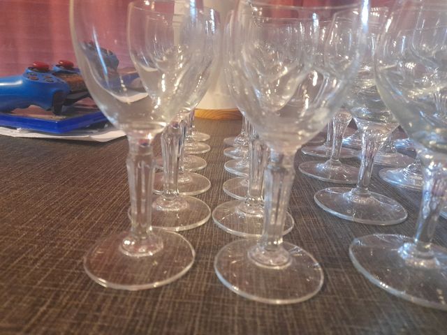 Juego de copas de cristal