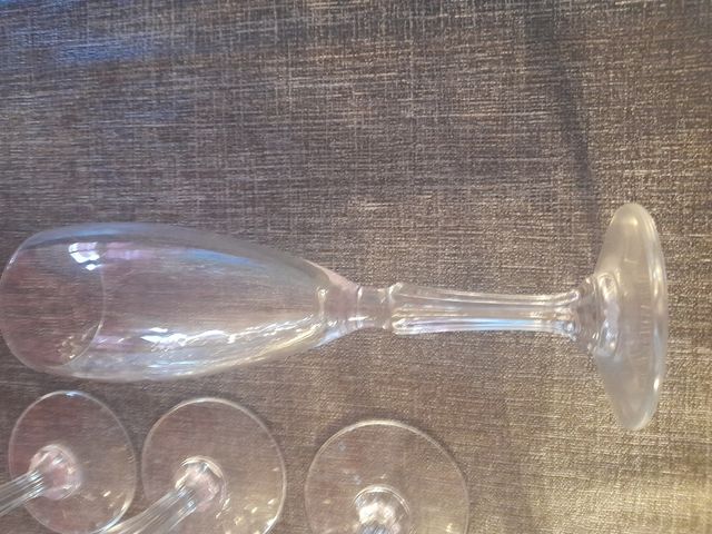 Juego de copas de cristal