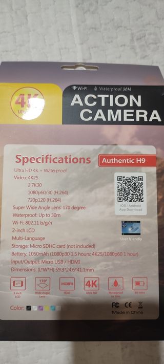 Cámara tipo gopro 4k