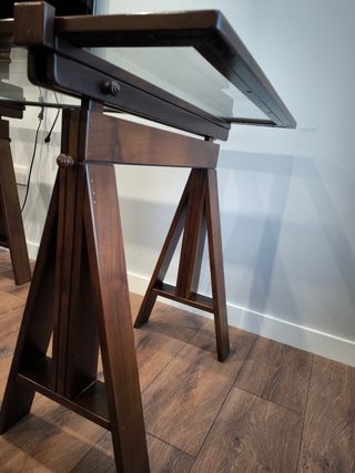 MESA ESTUDIO MADERA TEKA