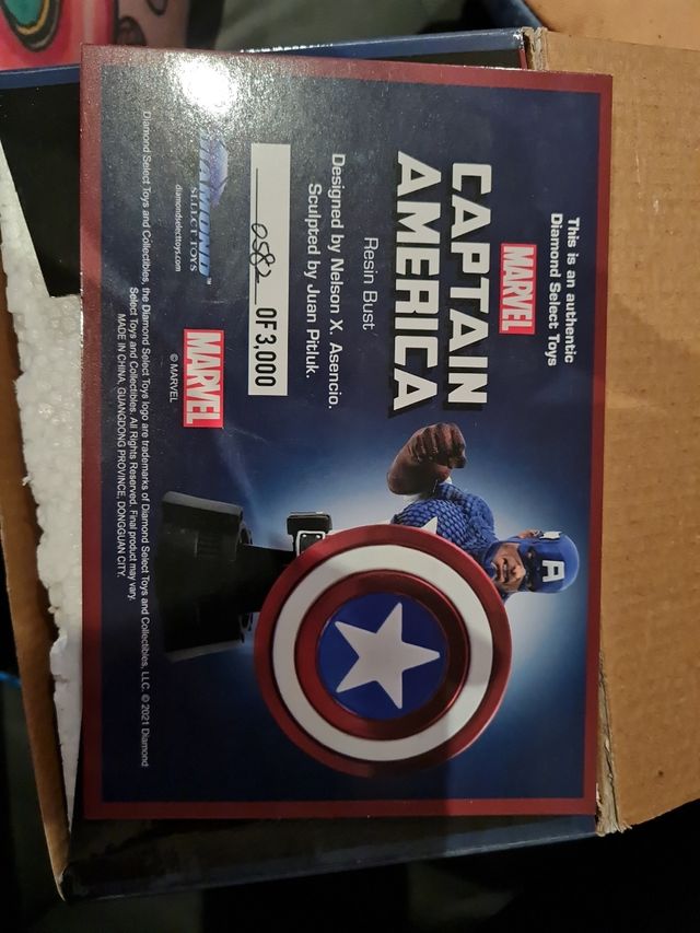 Busto Capitán América Numerado