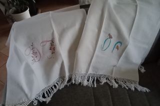 Teli in cotone grezzo nuovi