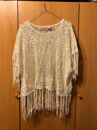 Jersey verano crochet flecos