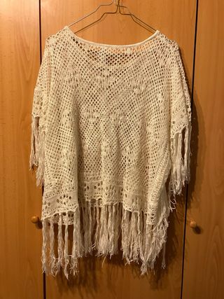 Jersey verano crochet flecos