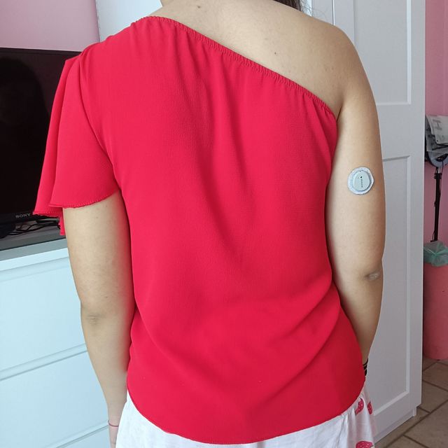 Top monospalla rosso 