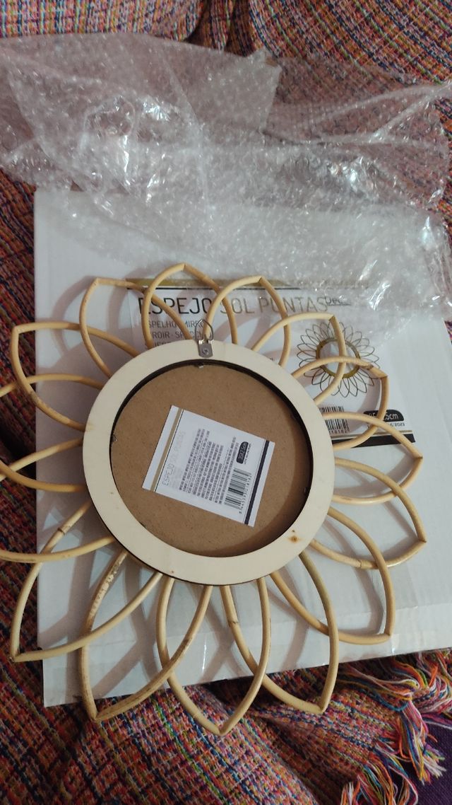 Espejo flor de bambú 