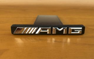 Logo fregio cromato per griglia Mercedes Benz AMG