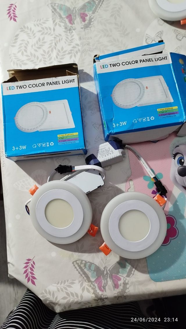 Focos led luz blanca con led a colores