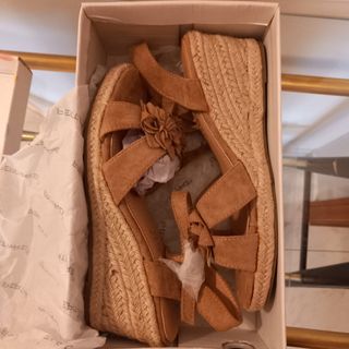 Sandalo espadrillas beige Pepita rei