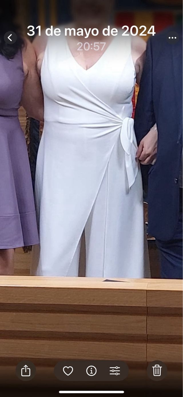 Mono pantalón de novia