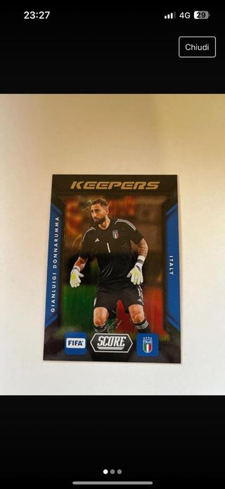 Carta score Gigi Donnarumma numerata 1/1