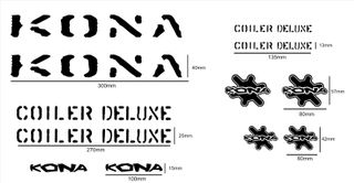 Pegatinas bici KONA COILER DELUXE