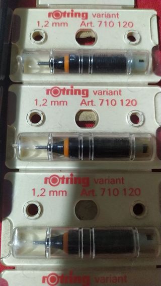 Puntali per pennini da disegno tecnico.