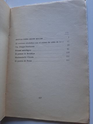 Noches de amor y alegría Henry Miller Edicion 1965