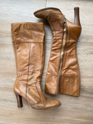 Botas de piel vintage