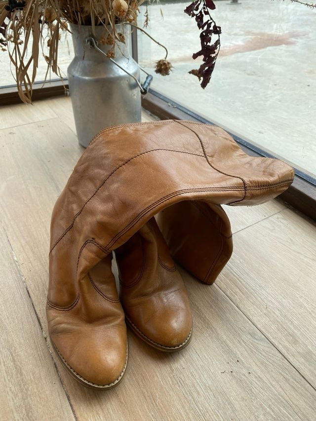Botas de piel vintage