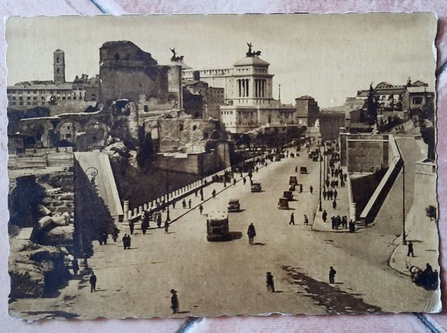 Roma Via dell'Impero Cartolina D'epoca