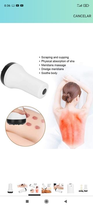 Masajeador de ventosas, máquina de raspado gua sha