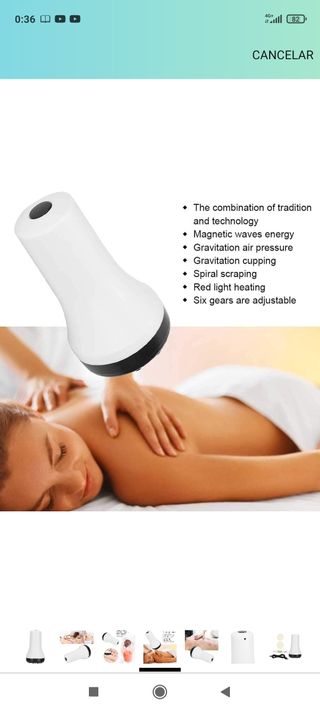 Masajeador de ventosas, máquina de raspado gua sha