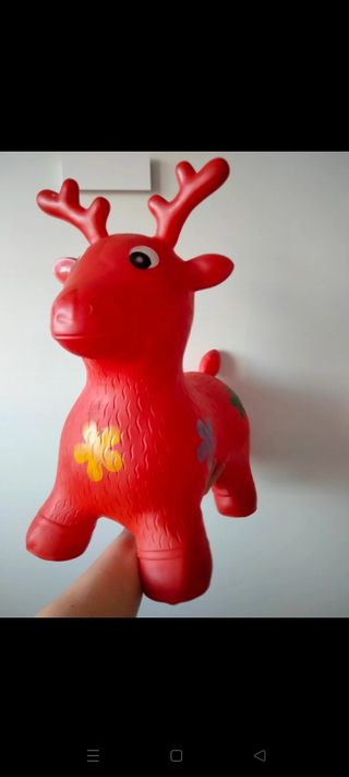 Reno de plástico navidad montar