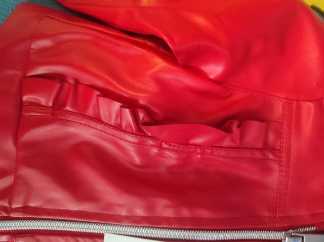 Giubbino ecopelle bimba tg 9 12 mesi