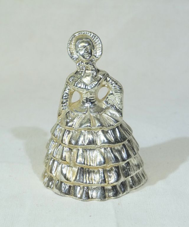 Campanello in metallo placcato argento