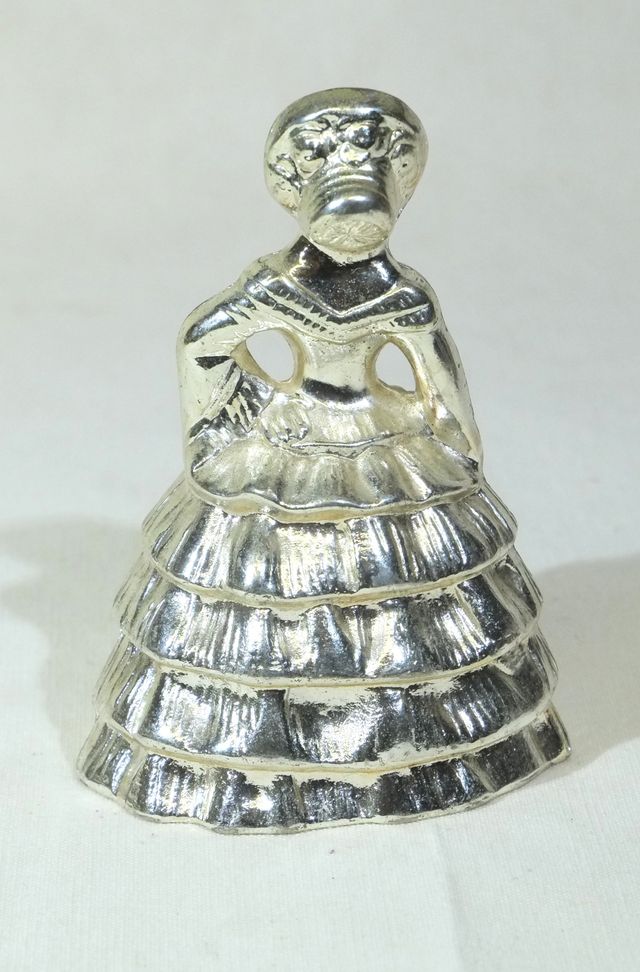 Campanello in metallo placcato argento