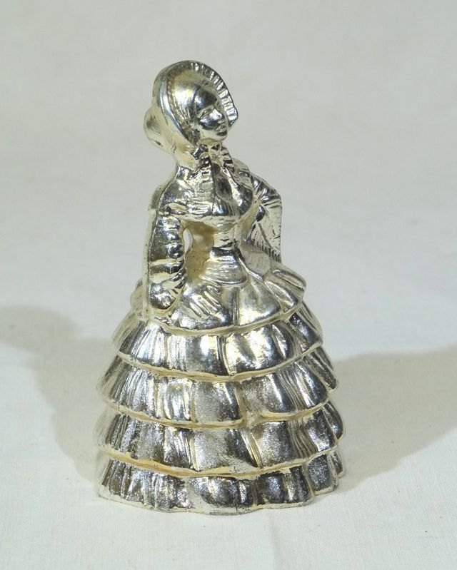 Campanello in metallo placcato argento