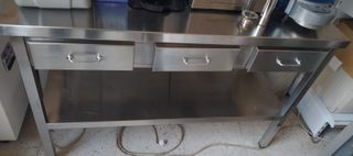 MESA DE ACERO INOXIDABLE