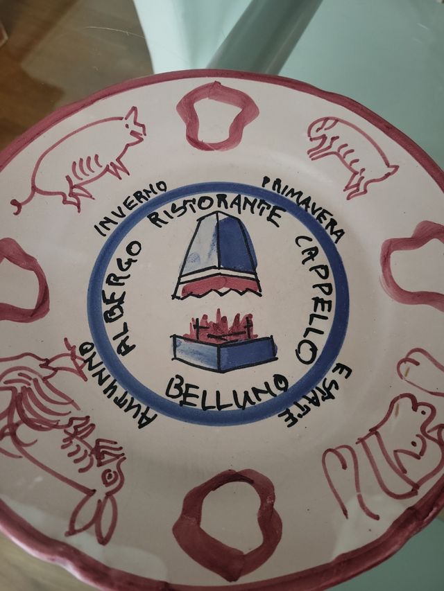 Piatto del Buon ricordo Cappello Belluno