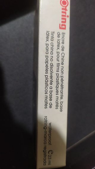 Inchiostro di china Rotring per poliestere