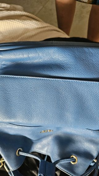 Secchiello Tosca Blu in Vera Pelle