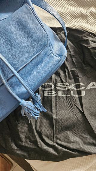 Secchiello Tosca Blu in Vera Pelle