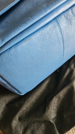 Secchiello Tosca Blu in Vera Pelle