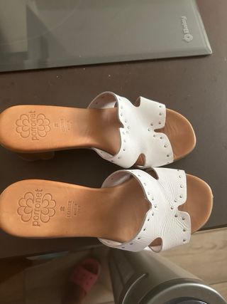 Sandalias porronet blancas
