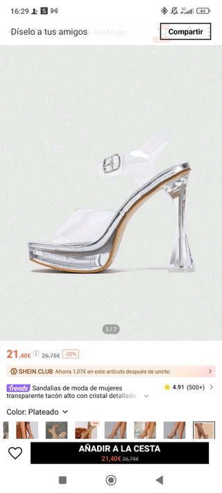 Sandalias de tacón alto