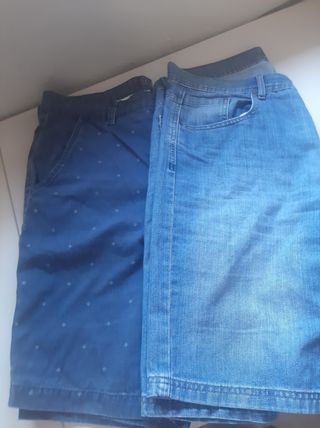 Lote dos pantalones bermudas hombre 
