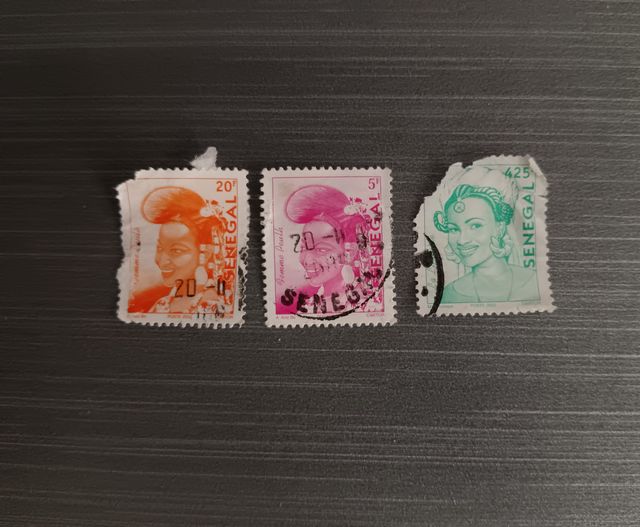 Lotto 3 Francobolli Senegal Usati